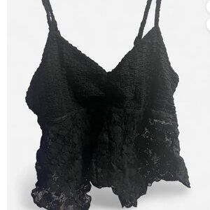 BLACK LACE TOP EDIKTED